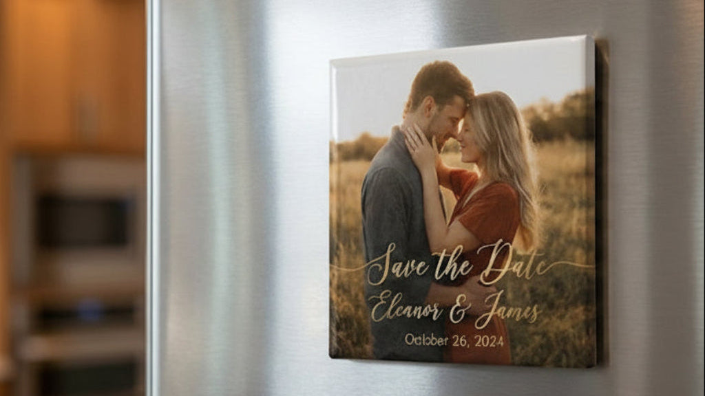 Custom Save the Date Photo Magnet (3"×3")