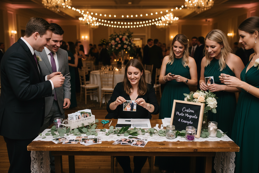 Wedding magnet making station